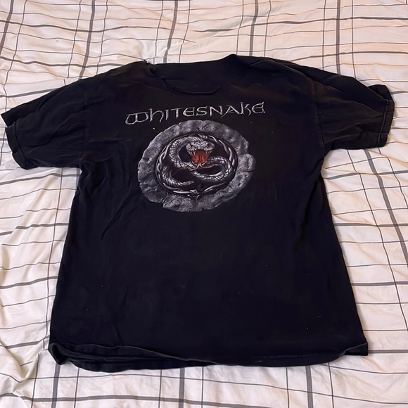 Tops - White Snake Vintage Band Tee